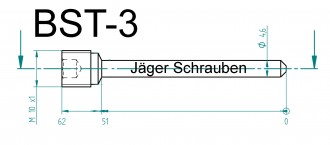 Titan (Ti6Al4V) - Bremsbelagstift natur